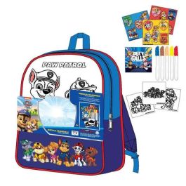 Cerdá Mochila DIY Set para Personalizar Paw Patrol, Azul, 30x38x14 cm, para Niños a partir de 3 años