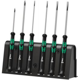 Wera 2035/6 B 05118152001 - Juego de 6 Destornilladores de Electrónica Phillips y Ranura Aislados con Rack Ergonómico Precio: 55.68999953. SKU: B1EQ4TEZ72