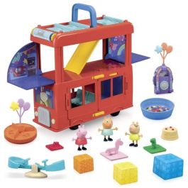 Hasbro HAS5010996232380 Peppa Pig Set de autobús de fiesta 2 en 1