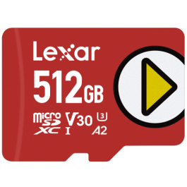Lexar Tarjeta microSDXC PLAY UHS-I 512 GB Clase 10 U3 V30 A2 Velocidad 150 MB/s LMSPLAY512G-BNNNG Precio: 52.78999979. SKU: B1HMSN5CVQ