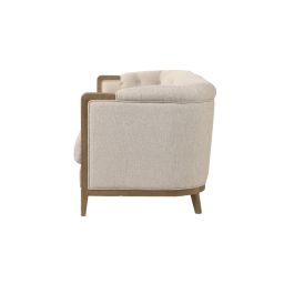 DKD Home Decor 2c24 Sofá Urban 3 Plazas Crudo Capitoné con 3 Cojines 207x84x76 cm de Poliéster y Madera de Fresno Colección Top Sofas DKD Home Decor 2c24 Sofá Urban 3 Plazas Crudo Capitoné con 3 Cojines 207x84x76 cm de Poliéster y Madera de Fresno Colección Top Sofas