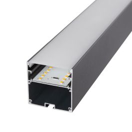 Philips [1916-NSLNL1500MM-P-WW] Luminaria Lineal LED 150cm 50W 2700K IP40 Acabado Negro con Luz Uniforme para Oficinas y Comercios