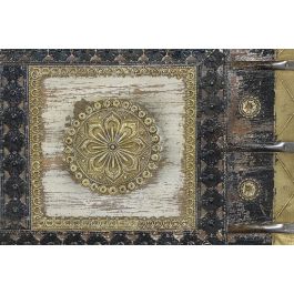 Giner y Colomer Baúl de Madera de Mango con Detalles en Bronce, 46x116x40 cm