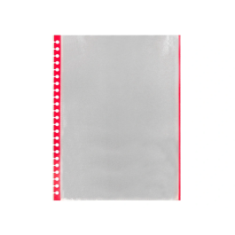 Liderpapel Recambio Funda Intercambiable DIN A4 Bordes Surtidos, 20 Fundas Extraíbles de 70 micras, Portada 700 micras, Negro, Bolsa 10 Unidades