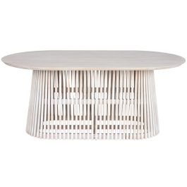 Mesa de Comedor Home ESPRIT Blanco madera de mindi 180 x 100 x 75 cm Precio: 616.49999972. SKU: B15MQQTGEZ