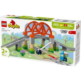 Lego DUPLO 10426 Set de Expansión My Town: Vías de Tren y Puente para Aprendizaje Temprano