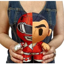 Bizak Peluche Power Rangers Rojo - Líder del Escuadrón, 18 cm, Licencia Oficial