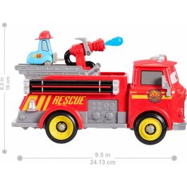 Cars JFL54 - Camión de bomberos Red & Guido - Conjunto de vehículo y accesorios - Disney Pixar Cars