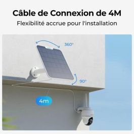 Reolink Panel Solar Blanco 6W para Cámaras de Seguridad