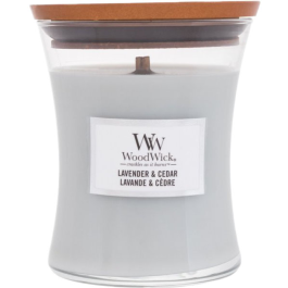 Woodwick Vela Aromática Medium Lavender & Cedar 277 gr Precio: 19.89000057. SKU: B15GEXGPHR