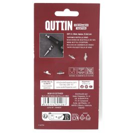 Set de 2 tapones para botella de vino Quttin (12 Cajas) Set de 2 tapones para botella de vino Quttin (12 Cajas)