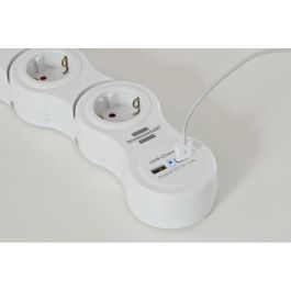 Regleta Enchufes 5 Tomas con Interruptor Brennenstuhl Vario-Power Blanco 3600 W USB x 2 (1,4 m)
