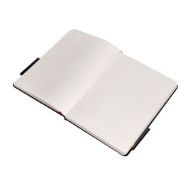 Cuaderno Con Gomilla Antartik Notes Tapa Dura A5 Hojas Puntos Negro Y Rojo 100 Hojas 80 gr Fsc