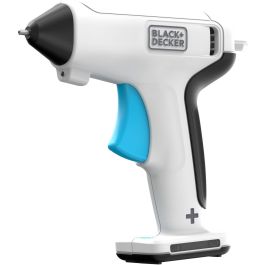 Black+Decker BCGL115-XJ Pistola de Cola por Fusión 3,6V Ø7mm con Batería de Litio 1.5Ah, Carga USB-C y Luz LED (Incluye 20 Barras)