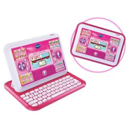 Ordenador genio little app con pantalla color rosa y 80 actividades 18,4x26,3x4 cm