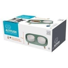 M Pets PET6953182738589 Cuenco doble elevado Altitude 2x50 ml