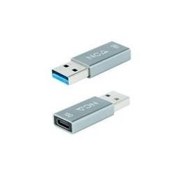 Nanocable 10.02.0013 Adaptador USB-A Macho a USB-C Hembra 3.1 Gen2 (10 Gbps) con OTG, para Carga y Datos, Gris Precio: 8.49999953. SKU: S0234590