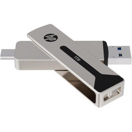 PNY 911 Pro Stick 512GB USB Type-A / Type-C 3.2 Gen 2 Velocidad Lectura 1000MB/s Girar Plata
