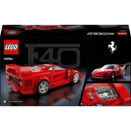 LEGO 76934 Ferrari F40 Supercar - Vehículo de juguete para niños y niñas