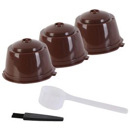 Cook Concept Juego de 3 Cápsulas de Café Reutilizables Compatibles con Dolce Gusto