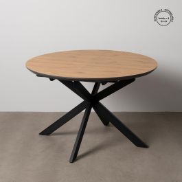 Mesa Extensible Natural-Negro Dm-Metal 120 X 120 X 76 cm Precio: 900.0101. SKU: B18AJ3SQP4