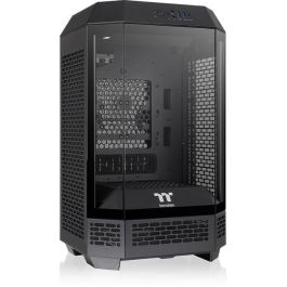 Thermaltake The Tower 250 Mini Tower Negro, Blanco para PC con Pantalla LCD 3.9", Ventiladores 2x120mm, Soporte HDD/SSD 2.5/3.5"