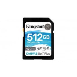 Kingston Canvas Go! Plus SDG3/512GB Tarjeta SD 512 GB Clase 10 UHS-I U3 V30, 170 MB/s, Resistente, Ideal para 4K UHD y Fotografía en Ráfaga Precio: 51.49999943. SKU: B1AEY72EPP