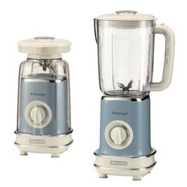 Ariete 568/15 Batidora de Vaso Vintage Azul, 1.5L con 6 Cuchillas de Acero Inoxidable Ariete 568/15 Batidora de Vaso Vintage Azul, 1.5L con 6 Cuchillas de Acero Inoxidable