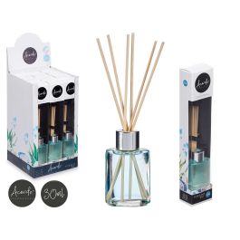 Mikado 30 ml Ropa Limpia Acorde - Vidrio, Palma de Ratan, 4.4x7.9x2.9 cm, Azul (24 Unidades)