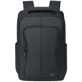 Rivacase 8425 Mochila ECO para MacBook Pro 16 y Portátiles 14" - Negro, Tela/Neopreno/Poliéster con Protección
