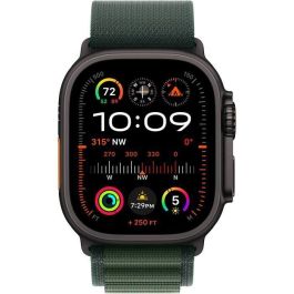 Apple Watch Ultra 2 GPS + Cellular, 49 mm, Caja de Titanio Negro, Correa Alpine Loop Verde Oscuro, Talla Grande