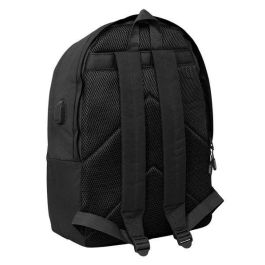 Munich Mochila Doble Portátil 15,6" USB Negro 31x44x18 cm