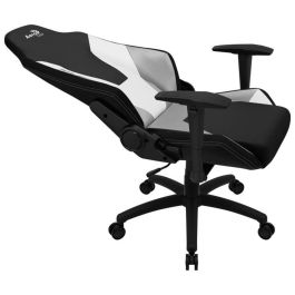 Aerocool Silla Gaming Admiral Negra Blanca, Acolchado Alta Densidad, Reposabrazos 2D, Respaldo Ajustable