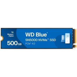 Western Digital SN5000 WD Blue NVMe SSD 500GB PCIe Gen 4, hasta 5.500MB/s lectura, para creadores y profesionales