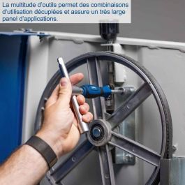 Scheppach TB170 Maletín de Herramientas con 135 Piezas, Fabricadas en Acero Cromo Vanadio, Incluye Maletín de Transporte con Cerradura