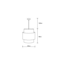 Gracelynn SKD-P900 Lámpara Colgante de Diseño Elegante para Bombilla LED E27. Iluminación Versátil para Comedor, Dormitorio, Salón.
