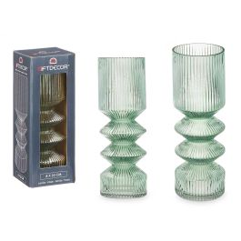 Jarron Raya 2 Cuerpos Verde Giftdecor 8X23CM (8 Unidades) Precio: 59.50000034. SKU: B1DP4X2YJF