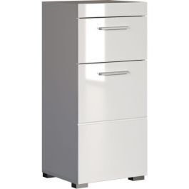 Mueble bajo de baño AMANDA - 1 puerta + 1 cajón - L37 x P31 x H79 cm - Blanco - TRENDTEAM Precio: 110.95000015. SKU: B1F8NTGHWE