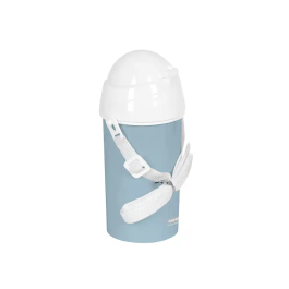 Safta Botella portaliquidos 500 ml apertura automatica con pajita preescolar