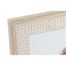 DKD Home Decor Marco de Fotos Shabby para fotos 20x25 cm, Mdf Natural 32 cm Alto x 26.5 cm Ancho