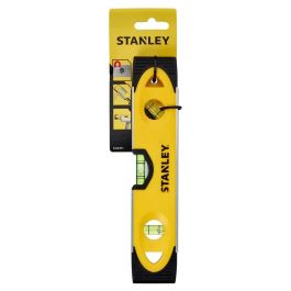 Stanley 0-43-511 Nivel Torpedo Magnético de Alto Impacto 230mm, Aluminio Resistente, para Mediciones Precisas y Uso Profesional