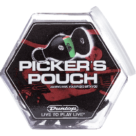 Dunlop Porta Púas Plástico Ergonómico - Surtido 24 Unidades, Color Negro