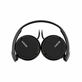 Sony MDR-ZX110B Auriculares de Diadema Plegables Jack 3.5 Negros, Sonido Dinámico 30mm, Almohadillas Acolchadas, Cerrados