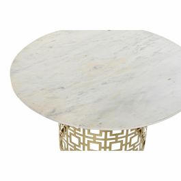 Mesa Centro Oriental DKD Home Decor Dorado Blanco 76 x 43 x 76 cm