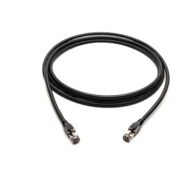 DIGITUS Cable de red CAT 8.1 S/FTP, 1m, negro, con conectores RJ-45, blindado S-STP, libre de halógenos LSZH