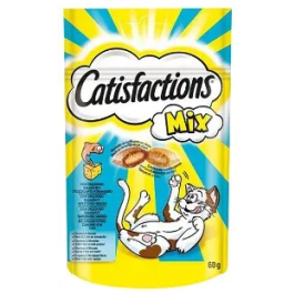 Catisfactions Feline Mixto Salmon Queso 6x60 gr Precio: 11.9940986. SKU: B19DXBQKX7