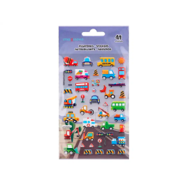 Imaginovo Pegatinas Kids Coches con Relieve 190x105 mm