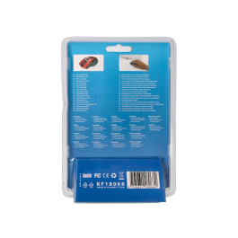 Q-connect Ratón Óptico Inalámbrico 2,4 GHz 1000 DPI Receptor USB Rojo