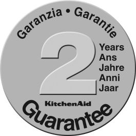 KitchenAid 5KMT2115EWH Tostadora de 2 rebanadas, 1100W, Acero Inoxidable/Blanco, Control ajustable, Bandeja recogemigas