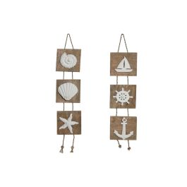 Decoracion Colgante Mediterraneo DKD Home Decor Natural Blanco 4 x 80 x 15.5 cm (2 Unidades) Precio: 63.50000019. SKU: B1H3ML254Z